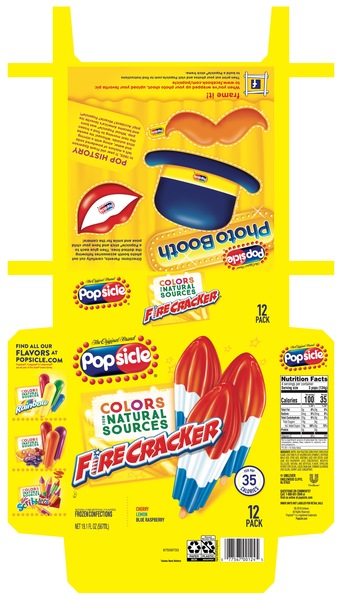 Popsicle® Firecracker®, Cherry/Lemon/Blue Raspberry - SmartLabel™