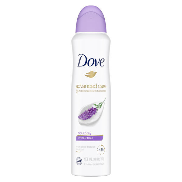Dove, Advanced Care, 48h Dry Spray Antiperspirant Deodorant, Lavender ...