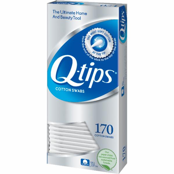 Pointed Q Tips Qtip Bleeker and R we Individually Wrapped Cotton Swabs 180  Count - Chlorine & Oil Free - Recyclable & Biodegreadable - Perfect for  Travel Makeup 180 Count (Pack of 1)